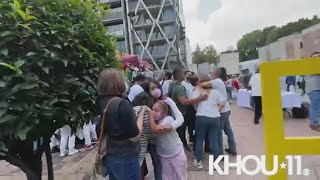 Mexico earthquake: People running to the streets, hugging after 7.6 quake strikes