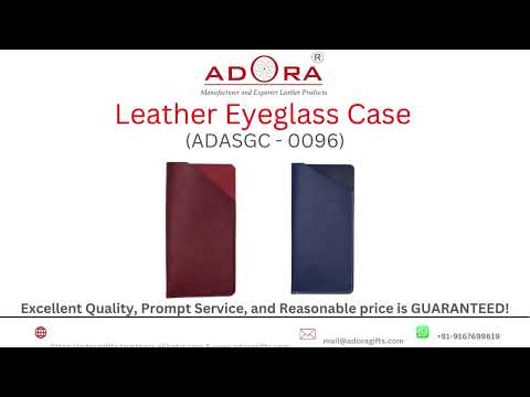 Adora high quality pu leather eyeglass holder leather sleeve
