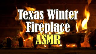 Texas Winter Fireplace #ASMR