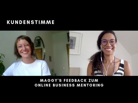 Maggy Bauer's Feedback zum Online Business Mentoring