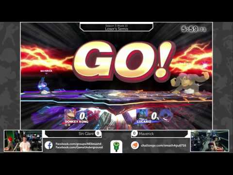 S4@GU 6-7 (Loser's Semis): Maverick (Lucario) vs Sin Glare (DK)