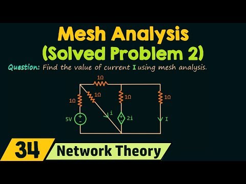 Mesh Analysis Solved Problem 2