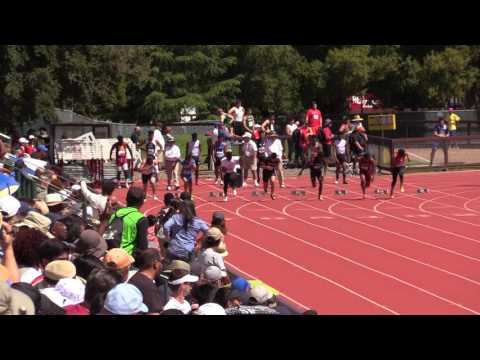 Stanford Invitational 2017, Boys 100 Meter, Heat 3