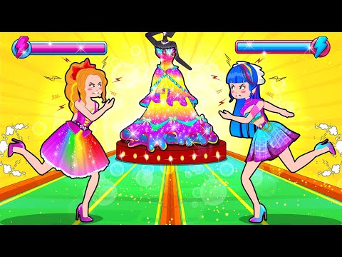 Princess Dress Up Contest! Fashion Dress Design Result with Friends - Hilarious Cartoons