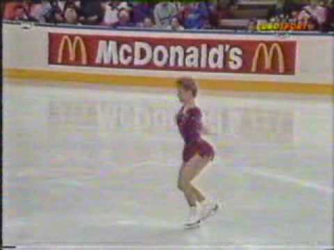 Patricia Neske (FRG) - 1990 Worlds, Ladies' Original Program (German Broadcast Feed)