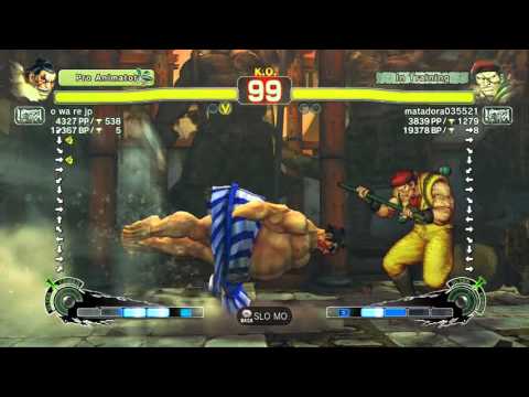 USFIV~ E.Honda (o wa re jp) vs  Rolento (matadora035521) HD