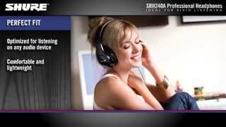 Video thumbnail for Shure SRH240A Professional Quality Headphones Product Overview by idjnow
