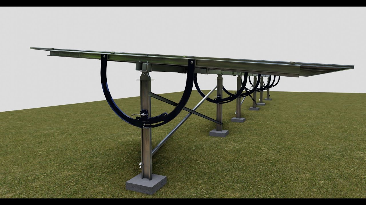 Manual Tracker Solar Energy Structure Type-2 3D Model