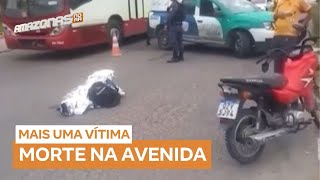 Buraco na pista causa acidente fatal com motociclista em Manaus (AM)