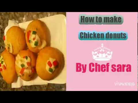 How to make chicken Dounuts with professional dough/ How to make chicken Dounuts