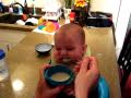 Brody Eating Rice Cereal For The First Time