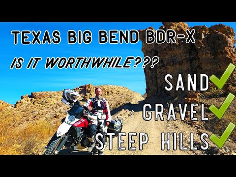 Riding Big Bend Texas BDR-X - Day 1 & 2 Sections 2, 3, 4. Black Gap Road. Solo Motorcycle Camping