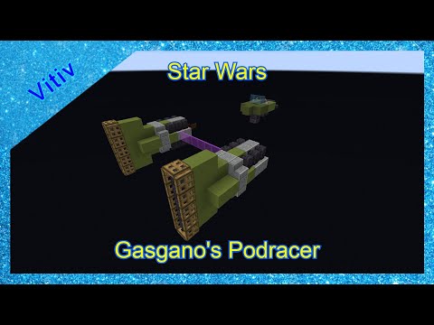 Star Wars Gasgano's Podracer in Minecraft - Tutorial
