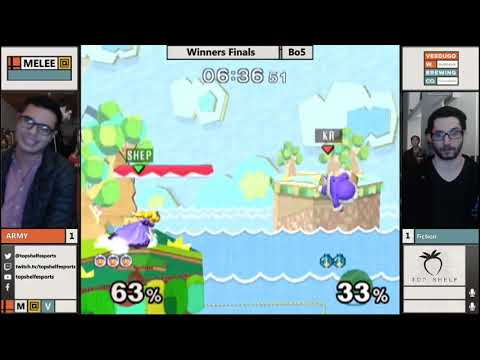 Winners Finals: ARMY(Ice Climbers) vs. Fiction(Peach) [Melee @ Verdugo #42]
