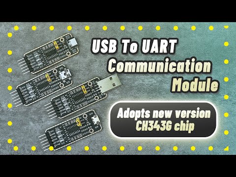 USB To UART Communication Module, Micro/Mini/Type-A/Type-C Connectors, High Baud Rate Transmission