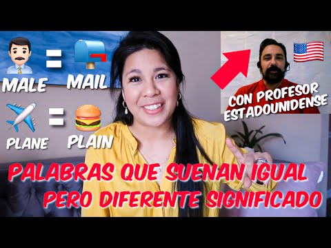 COMO APRENDER ÍNGLES RAPIDO , PALABRAS QUE SUENAN IGUAL EN INGLES | CON PROFESOR ESTADOUNIDENSE