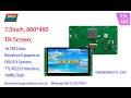 Model Show 7Inch 800 480 TFT LCD Touch Screen DMG80480C070 03W From DWIN Technology