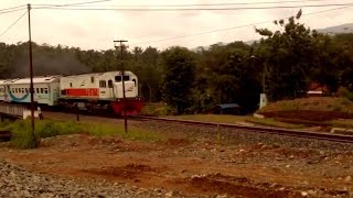 preview picture of video 'Kereta Api Joglokerto (Purwokerto-Solobalapan) melintasi area underpass jalan raya Tambak, Banyumas'