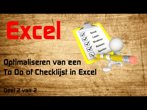 Excel – Checkbox 2 – To Do Lijst in Excel - ExcelXL.nl trainingen en workshops