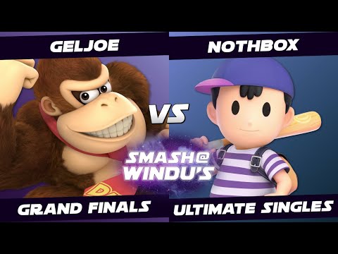 Smash @ Windu's 188 - GelJoe (Donkey Kong) vs NotHbox (Ness, Jigglypuff) - Grand Finals SSBU
