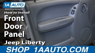 How To Remove Front Door Panel 02-06 Jeep Liberty