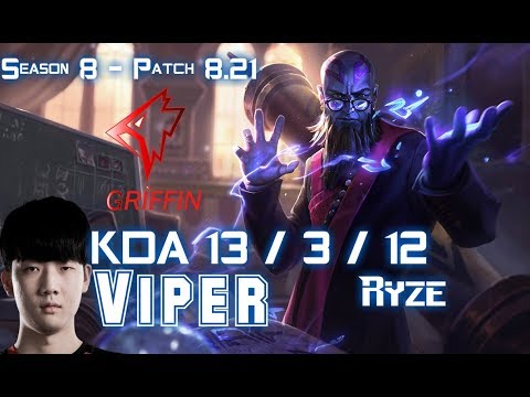 GRF Viper RYZE vs KAI'SA ADC - Patch 8.21 KR Ranked