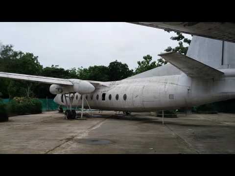 Decommissioned Myanmar Airways Fokker F27-600 Friendship. Aicraft registration XY-AEW. (HD video)
