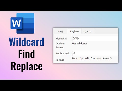 Word Wildcard Find Replace - text inside brackets to italics | @efficiency365