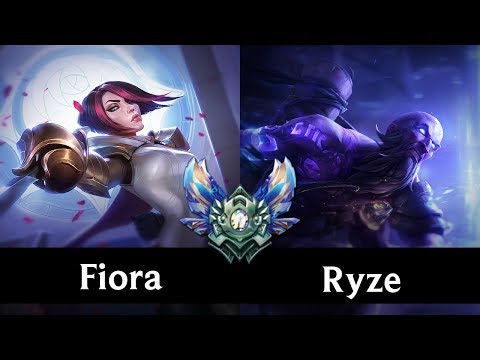 Fiora Vs Ryze - MidLane Matchup - LelekoZ