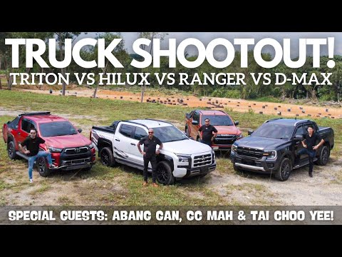 Pick-Up Truck Shootout: Triton vs Hilux vs Ranger vs D-Max