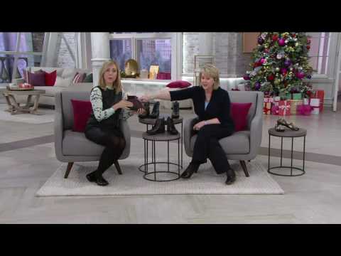 Clarks Leather Ankle Boots with Flannel Detail - Whistle Bea on QVC