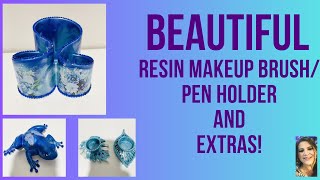 Stunning DIY Resin Holder: Is it for Makeup Brushes or Pens? You Decide!