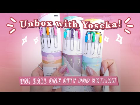 Unbox with Yoseka: Uni-ball One City Pop Colors