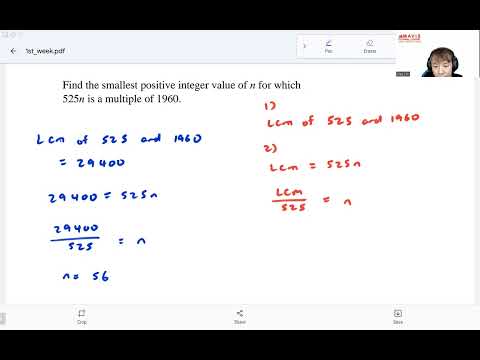 Find the smallest integer for which 525n is a multiple of 1960.