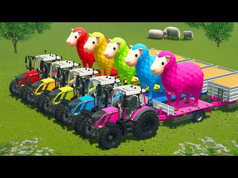LOAD AND TRANSPORT GIANT SEEPS, PIGS AND ONIONS WITH FENDT TRACTORS - Farming Simulator 25