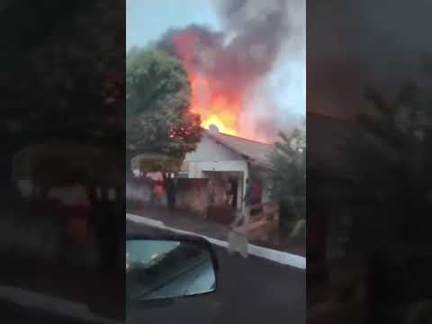 Incêndio de casa em Paulistânia, em Alto Piquiri