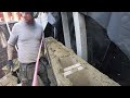 Watch This Bricklayer Lay Heavy Hollow Blocks Like It's Nothing!
