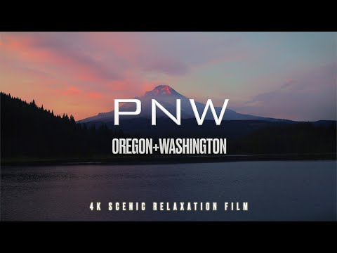 1 HOUR PNW-OREGON AND WASHINGTON DRONE RELAXATION NATURE MUSIC FILM 4K