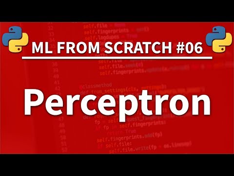 Perceptron in Python Machine Learning From Scratch 06 Python Tutorial