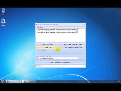 How To Use JPG To Thumbnail Converter Software