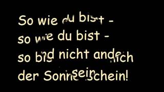 Rolf Zuckowski - So wie du bist (Lyrics)