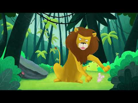 Il Topo e il Leone 🐭🦁 | Favole brevi | @tadaplay