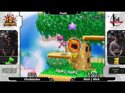 Smash 64: Fireblaster (Yoshi) V Slick | Nick (Pikachu) - Shattered 112 Tournament SSB64