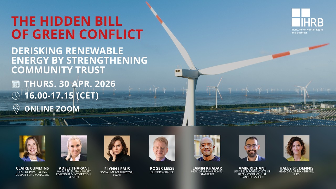 The Hidden Bill of Green Conflict: Derisking Renewable Energy by Strengthening Community Trust