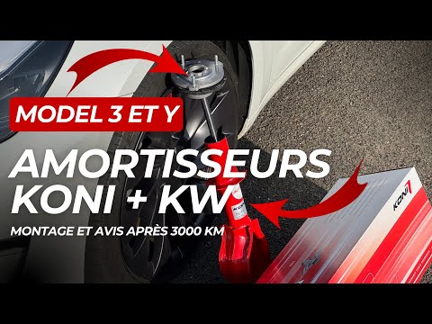 Koni Shock Absorbers and KW Cups for Tesla Model 3 and Model Y: Verdict after 3000