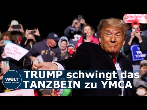 TANZEN FÜR STIMMEN: Trumps zweiter Wahl-Auftritt nach Corona-Erkrankung endet mit Tanzeinlage