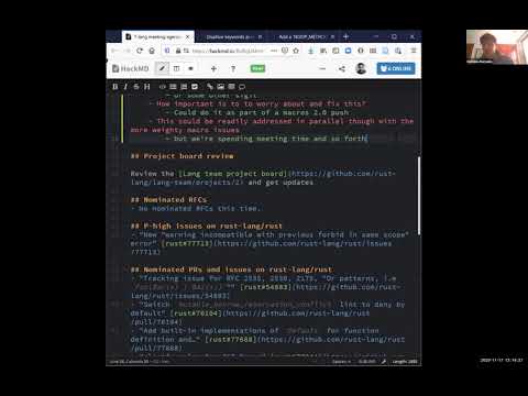 2020-11-17 Lang team triage