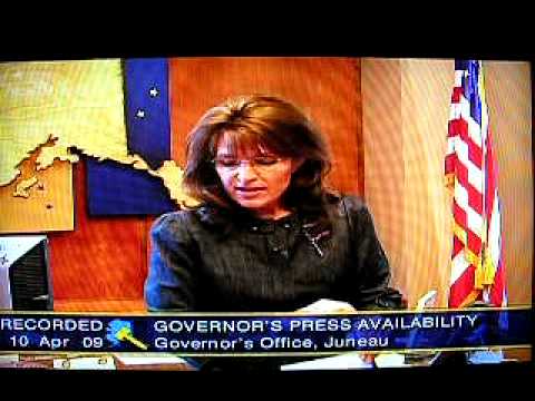 Governor Sarah Palin Press Conference Pt 3/4