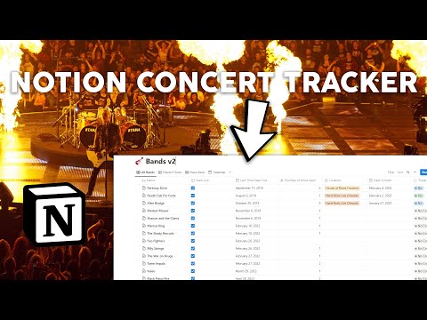 Concert Tracker | Prototion | Buy Notion Template