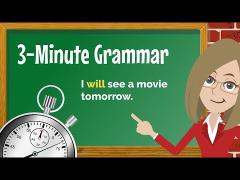 3-Minute English Grammar Lesson - Future with Will (An Introduction)